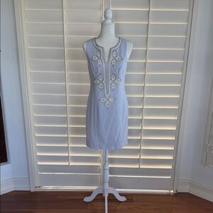 Lilly Pulitzer Elegant Gray Sleeveless Dress 2